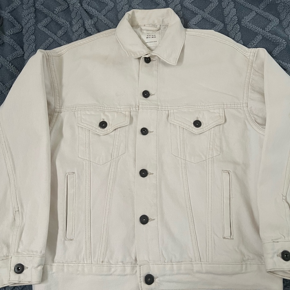Cotton On White Jean Jacket